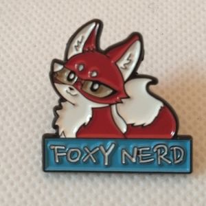 🧁 3/$30 Foxy Nerd Fox Enamel Pin NEW